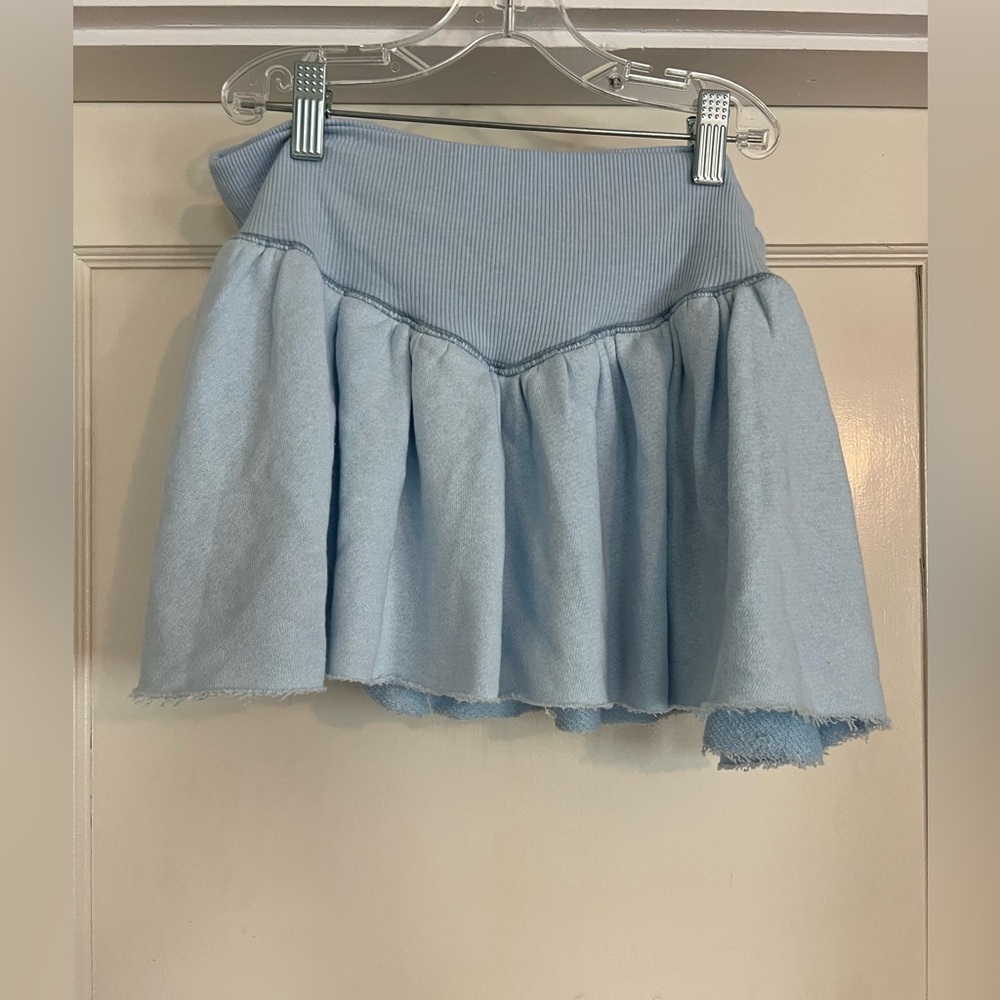 Urban Outfitters Lyra Ruffle Drop-Waist Mimi Skort Set in Light Blue XS NWT - Picture 5 of 10